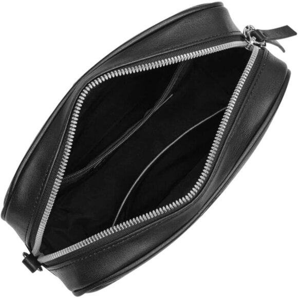 Camera Crossbody Bag Womens Polyester Black Adjustable Chain Closure - Picture 4 of 5